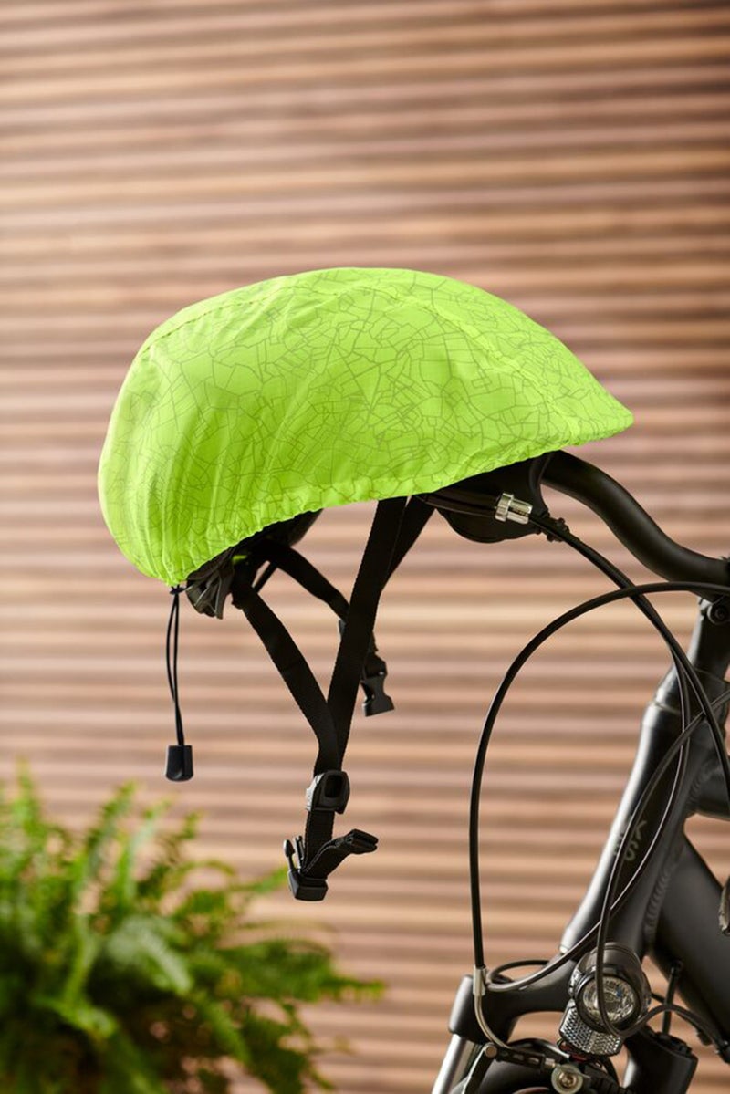 Tchibo Bicycle Helmet Rain Cover, Green - Image 2
